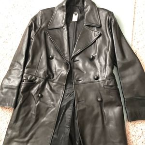 A.P.C. APC Rue De Fleurus Paris Leather Coat